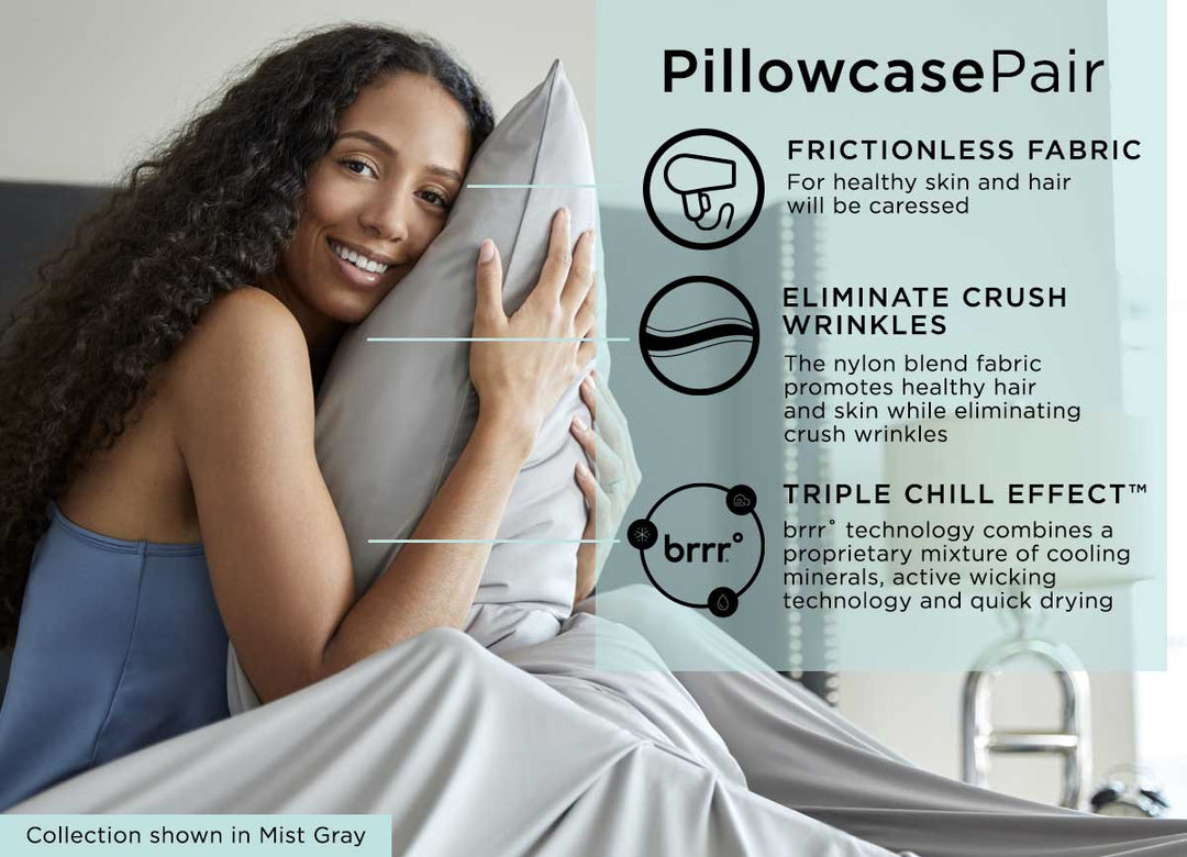 Midnight Label Pillowcase Pair Infographic