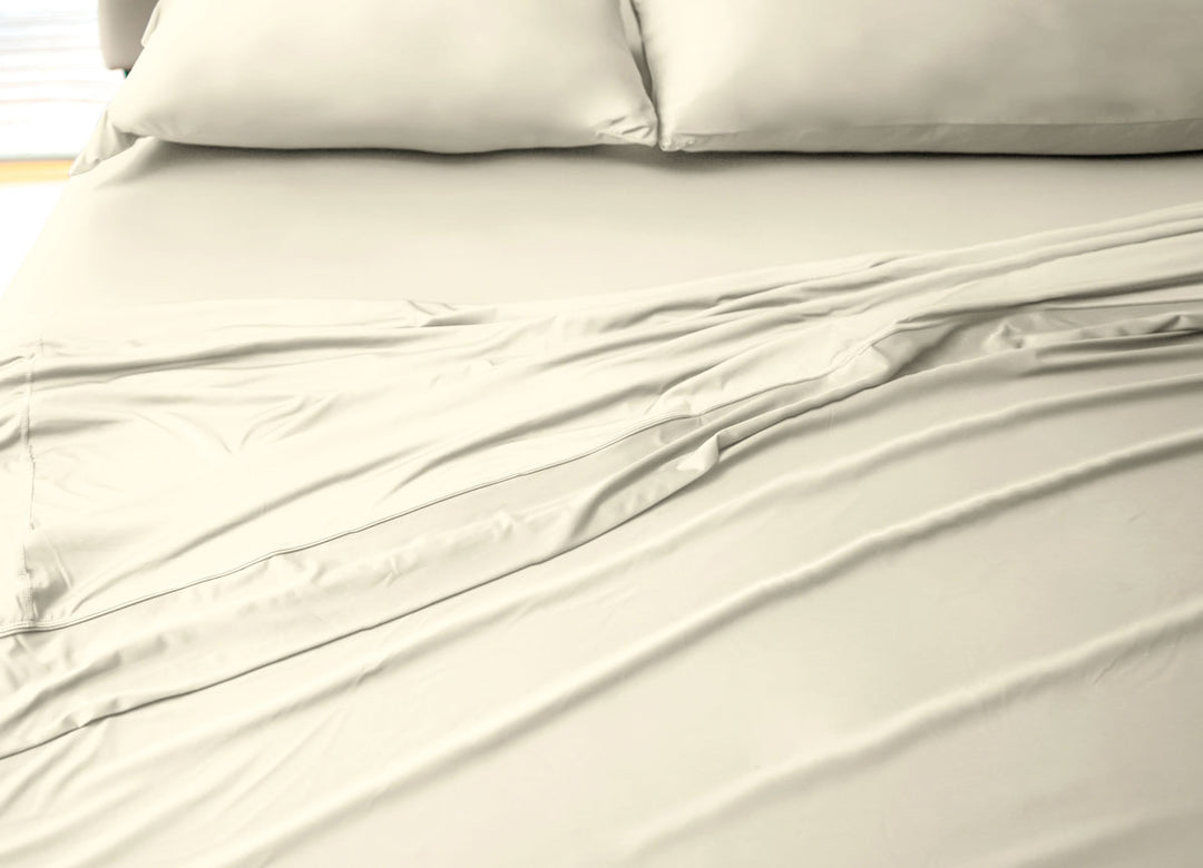 Active Comfort Sheet Set shown on bed #choose-your-color_cream