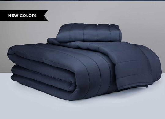 Arctic Coverlet Lifestyle with Bed #choose-your-color_denim