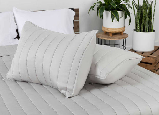 Arctic Coverlet Sham Detail #choose-your-color_silver