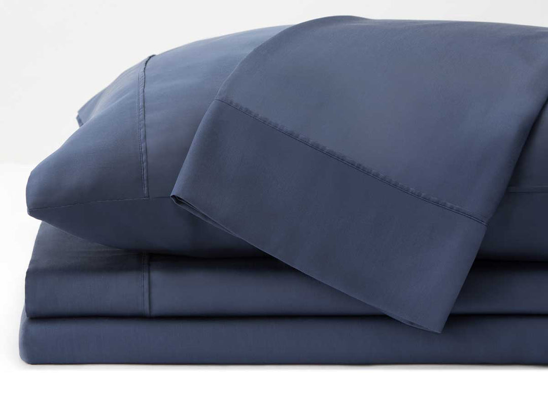 ARCTIC AIRE•MAX Sheet Set stack shown in Denim #choose-your-color_denim