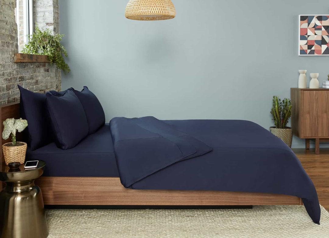 Original Performance Sheet Set Lifestyle Image Shown in Navy #choose-your-color_navy