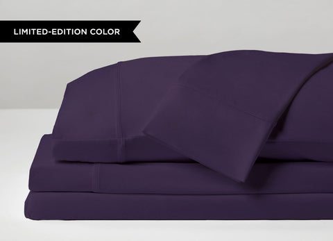 Original Performance Sheet Set Stack Image Shown in Seaside Blue #choose-your-color_royal-plum