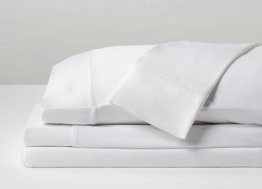 Original Performance Sheet Set Image Shown Folded and Stacked in Bright White #choose-your-color_bright-white