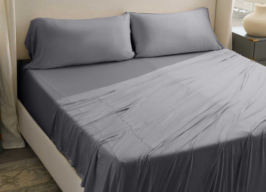 Active Comfort Sheet Set shown on bed #choose-your-color_pewter