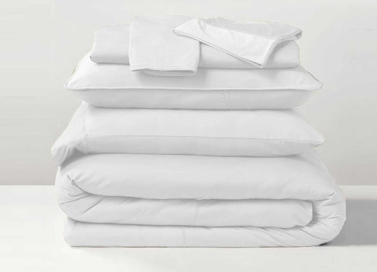 Studio Tech Bedding in Bright White in room environment#choose-your-color_bright-white