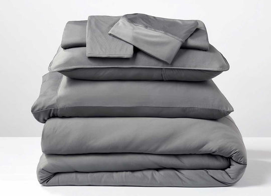 Studio Tech Bedding in Graphite in room environment #choose-your-color_graphite