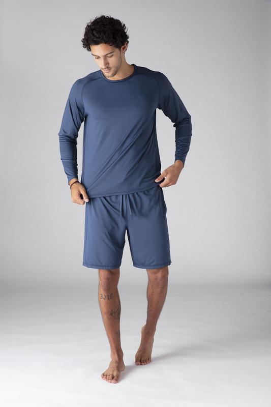 SHEEX Men's Long Sleeve Tee slate-blue