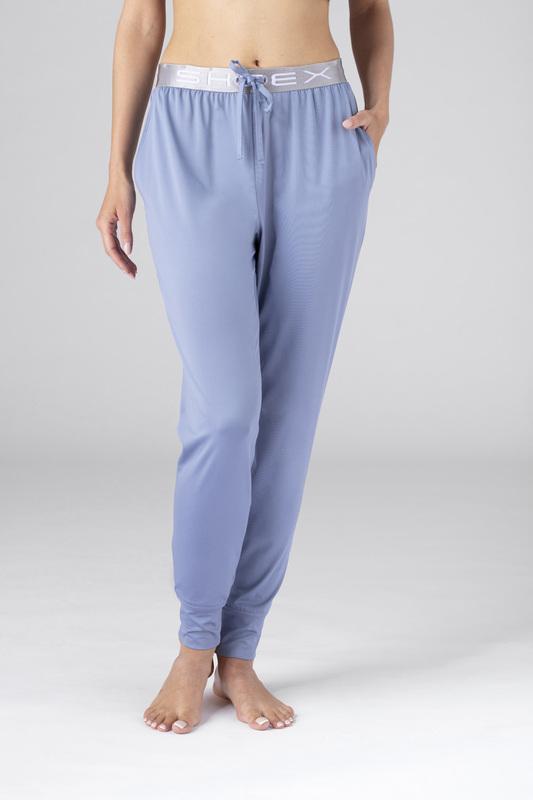 Model wearing SHEEX Women's Modern Jogger in light-blue #choose-your-color_light-blue